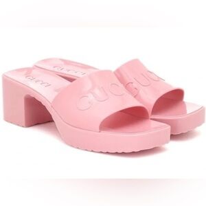 Gucci Light Pink Women's Mules Authentic LIKE NEW